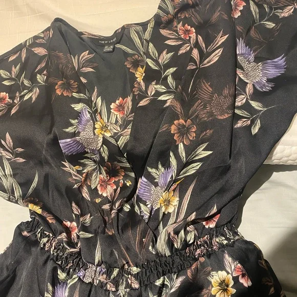 Floral Navy Playsuit - Picture 2 of 6